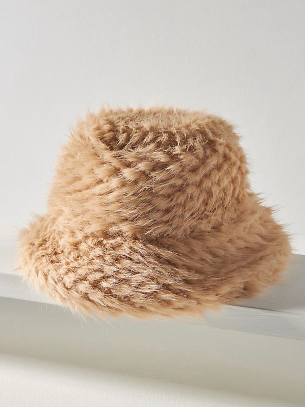 NWT Anthropologie lucky zone wild faux fur bucket hat